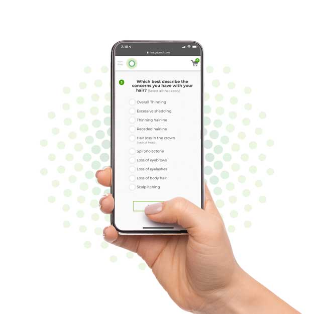 Phone showing assessment question